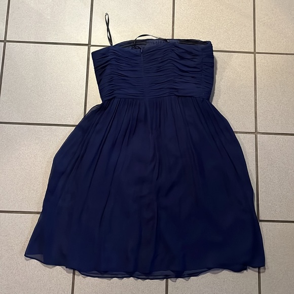 Donna Morgan Blue Silk Dress - Picture 3 of 8